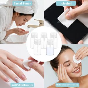 Best-Selling Custom Transparent Round PET <b>Makeup</b> Remover Bottles High Quality Cosmetic Packaging Supplies - Product Image 5