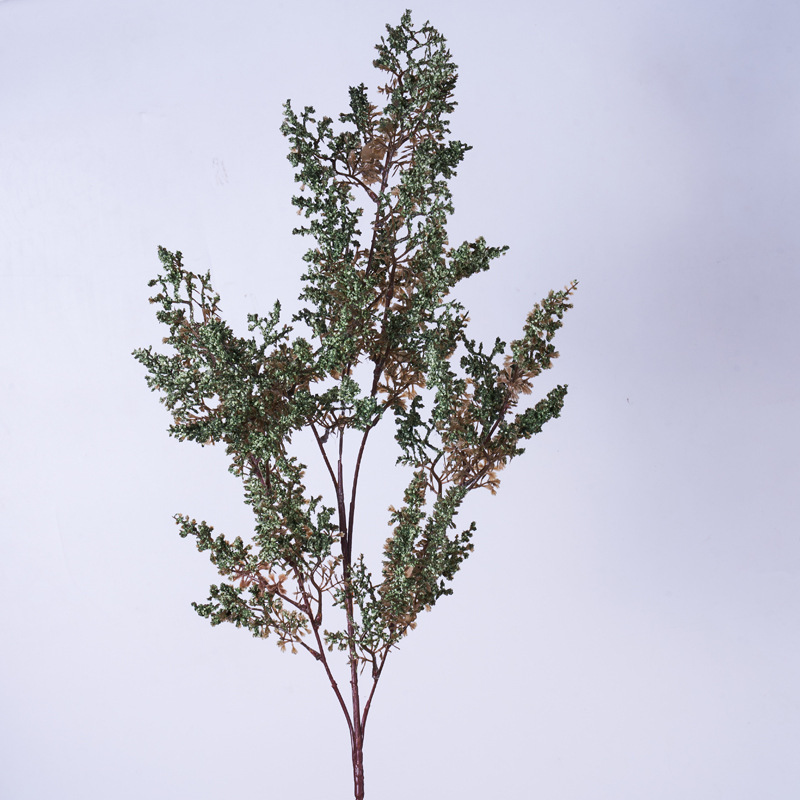Oil painting withered branches-avocado green