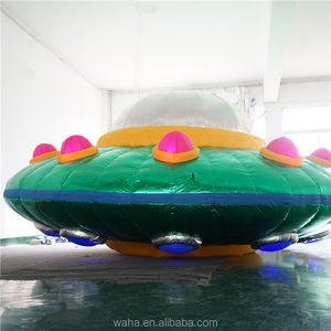 LED Riesiges Aufblasbares UFO-Modell aus Oxford/PVC-Materialien Anpassbare Größen für Innen-/Außenwerbung - Product Image 2