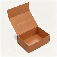 Boîtes rigides en papier kraft écologiques haut de gamme en gros avec poignée et fermeture magnétique pour l'emballage de chocolats et de bonbons, logo personnalisé