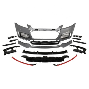 Kits Bodi Style TTRS TT <span class=keywords><strong>TTS</strong></span> Pare-chocs avant avec grille en nid d'abeille pour <span class=keywords><strong>Audi</strong></span> TT <span class=keywords><strong>TTS</strong></span> 2015 <span class=keywords><strong>2016</strong></span> 2017 2018 2019 - Product Image 3
