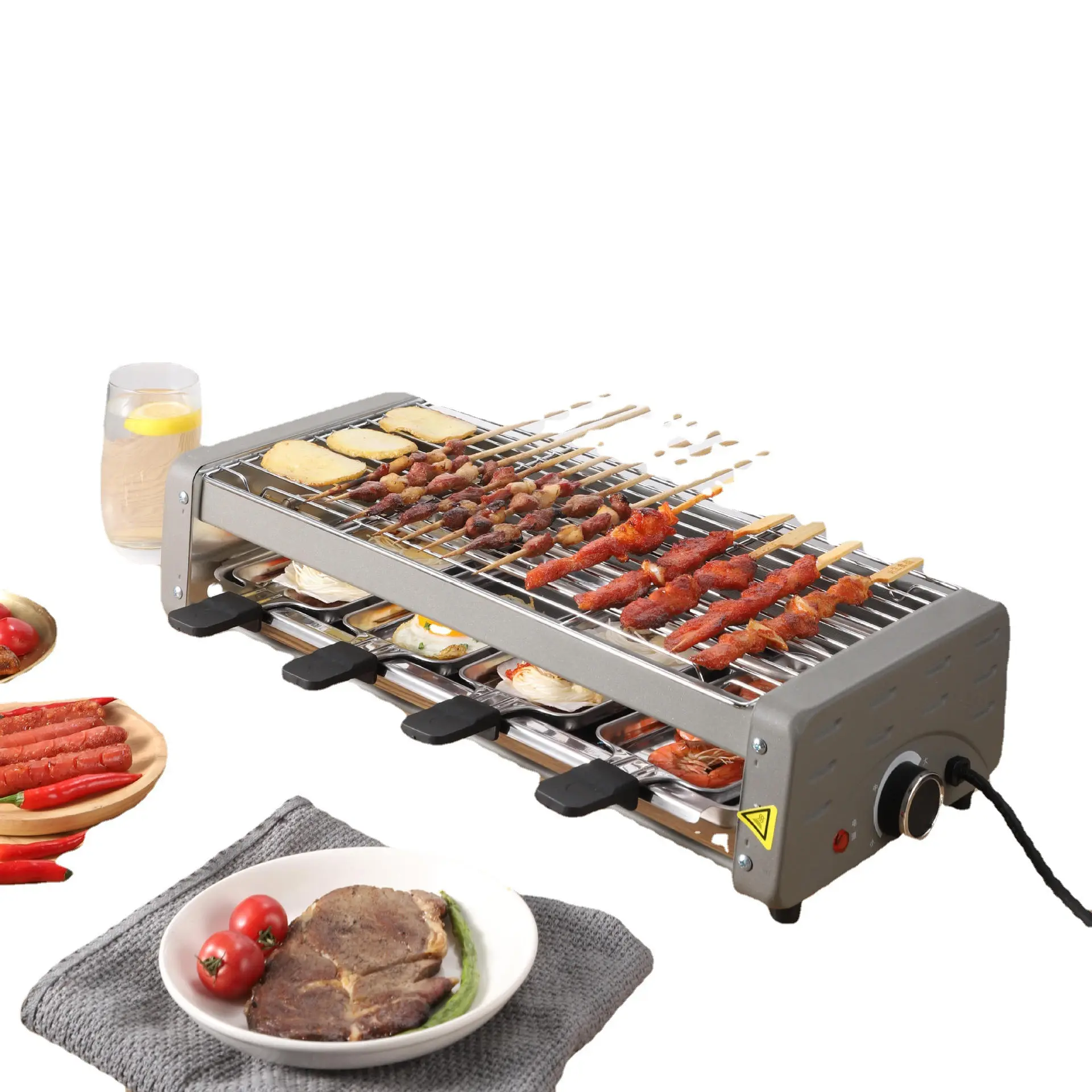 The Most Popular High Quality and Safe Electric Non Stick Coating Electric Grills Pot Grill Mini Electric Barbecue Griddle