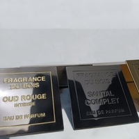 Étiquettes personnalisées pour flacons de parfum et cosmétiques, en vinyle brossé imperméable, adhésives, de luxe, de différentes formes, épaisseurs 0,3 mm, 0,4 mm, 0,5 mm