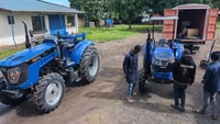 Tracteur agricole 4x4 de 100 CV avec moteur Weichai, embrayage à double étage, vitesse de prise de force 540/760 avec blocage de différentiel pour l'agriculture