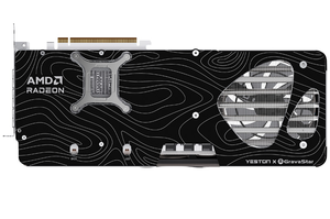 Carte graphique Yeston Radeon RX 9070 XT 16G GDDR6 Mercury <span class=keywords><strong>Nova</strong></span> OC, carte vidéo pour jeux, 9070xt, personnages d'anime, GPU pour ordinateur de bureau - Product Image 3