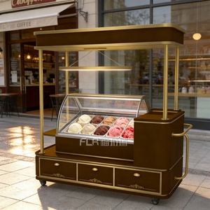 Chariot de glaces mobile d'extérieur à propulsion humaine, modèle <span class=keywords><strong>Venus</strong></span>, pour parcs et zones scéniques transfrontalières - Product Image 4