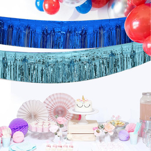 Guirnalda de Borlas Rectangulares Brillantes para Decoración de Techos en Fiestas de Cumpleaños y Bodas, con Flecos de Borlas - Product Image 2