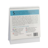 Calendrier de table en papier 2027, planificateur annuel personnalisé, impression UV pour cadeau d'entreprise, haute qualité, directement de l'usine, avec horloge