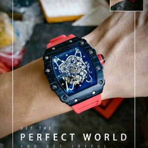 Orologio al Quarzo da Uomo Bestseller Transfrontaliero con Tre Lancette, Cassa in Lega Luminosa da 45mm, Stile Sportivo Europeo-Americano, Cinturino in Silicone - Product Image 4