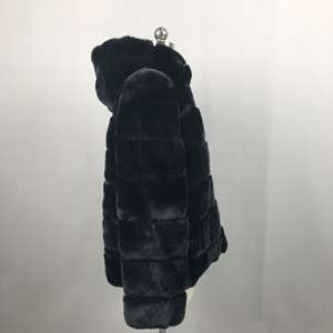 <span class=keywords><strong>Abrigo</strong></span> con capucha Reversible de invierno personalizado Real Rex Rabbit Outdoor Down Jacket Duck Down Jacket Women <span class=keywords><strong>Rab</strong></span> Down Jacket - Product Image 4