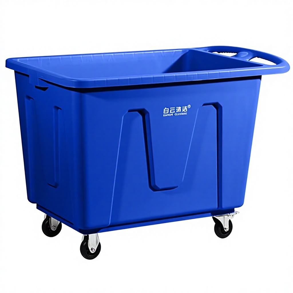 Slim Rolling Laundry Basket with Handle and Wheels