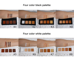 <span class=keywords><strong>Palette</strong></span> <span class=keywords><strong>de</strong></span> <span class=keywords><strong>correcteur</strong></span> crème DIY 6 couleurs à marque privée avec hydratant et couvrance, contouring et ombrage, perles, sans logo - Product Image 2