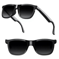 Lunettes intelligentes, monture en plastique noir et titane, verres électrochromiques, commande vocale IA