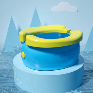 Asiento de Inodoro para Bebés <span class=keywords><strong>Banana</strong></span> Baby, Silla de Entrenamiento Plegable y Portátil para Niños Pequeños, Material ABS Azul Verde - Product Image 2