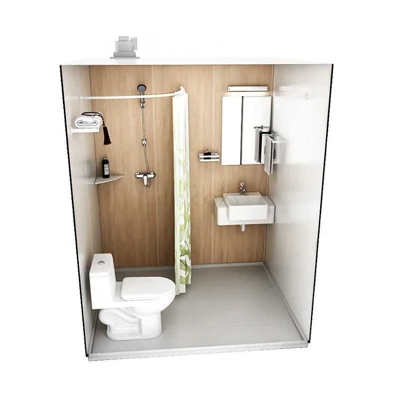 Nouveau chantier de construction de haute qualité salle de bain préfabriquée pod douche module BUL1618