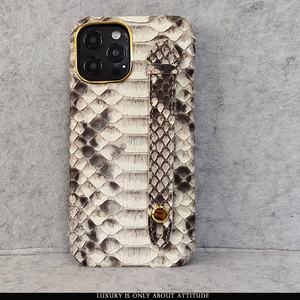 Étui luxueux en <span class=keywords><strong>cuir</strong></span> naturel véritable de haute qualité pour <span class=keywords><strong>iphone</strong></span> <span class=keywords><strong>12</strong></span> <span class=keywords><strong>pro</strong></span> max avec dragonne - Product Image 2