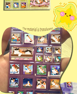Custom Mini Cartoon 3D Puffy Stickers PVC <b>Gloss</b> Lamination Durable For Kids Stationery Home Decoration - Product Image 4