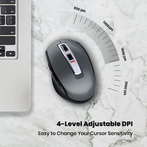 Keylife Chuột 6D quang học 3 triệu lần chuột souris Sans Fil Chuột OEM chuột tùy chỉnh có thể sạc lại BT 2.4 GHz chuột không dây - Product Image 3