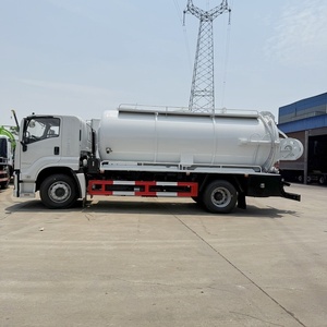 Isuzu Giga 12cbm 15cbm Sewage Tank Vacuum Pressure Pump Combined Jetting Truck - Product Image 3