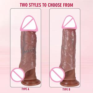 女性のための男性用おもちゃ男性用,防水リアルシリコンペニスディルドビッグソフトTPE振動ゴム - Product Image 6