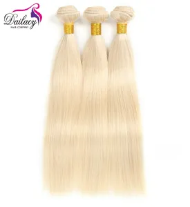 100% Vietnam cheveux humains double dessiné remy trame faisceaux 613 # blonde perruque droite extension de cheveux humains