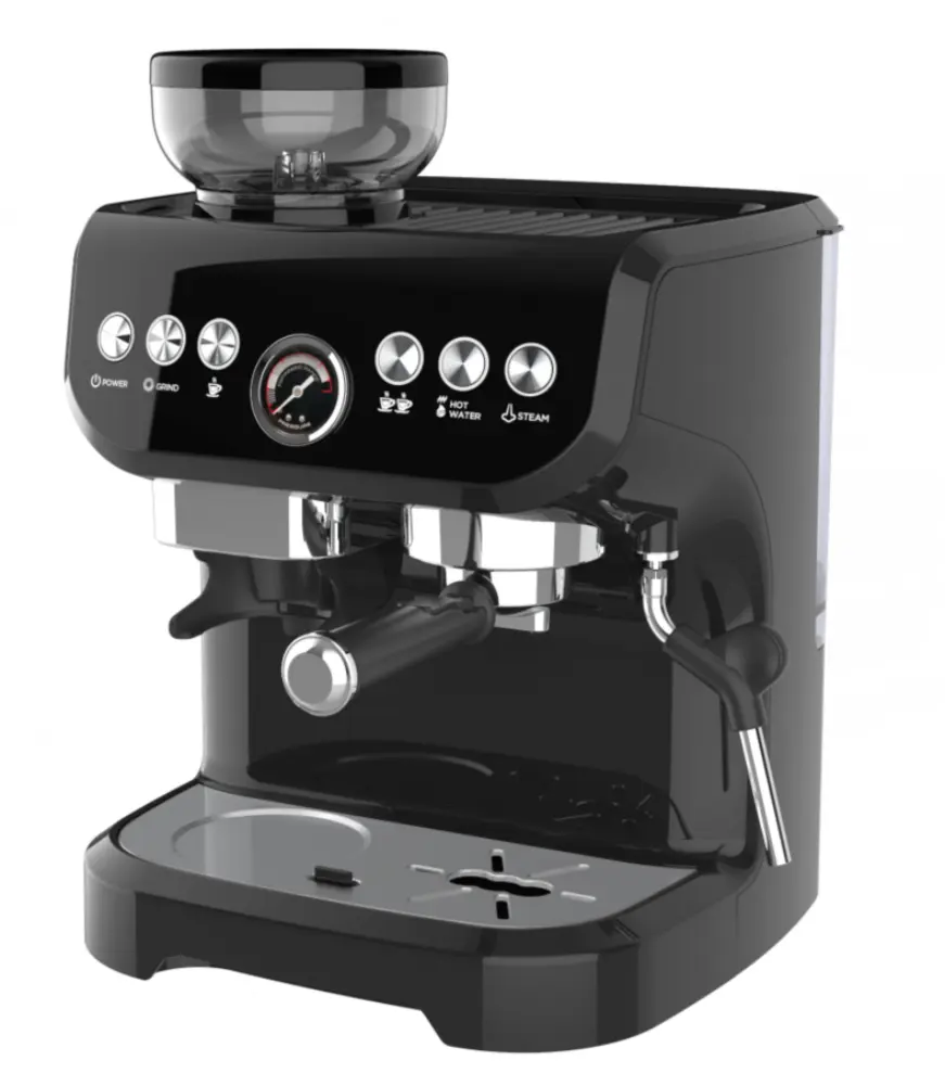 Pembuat Cappucino Kopi Espresso 15bar Rumah Mesin Espresso Otomatis Brews Kopi dengan Memaksa Espresso