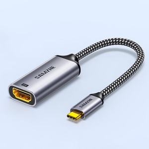 SAMZHE อะแดปเตอร์ Type-C เป็น <span class=keywords><strong>HDMI</strong></span> 8K60hz/4K240Hz สายแปลง Thunderbolt <span class=keywords><strong>4</strong></span>/5 สำหรับโทรศัพท์ โปรเจคเตอร์ แล็ปท็อป พีซี MacBook <span class=keywords><strong>iPad</strong></span> <span class=keywords><strong>Air</strong></span> - Product Image 2