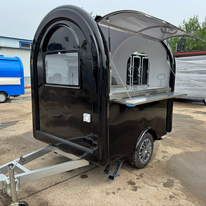 Mini Foodtruck Mobile Cuisine Snowcone Remorque Hot Dog Remorque Fast Food Cart Petit Camion Rond Food Concession Remorque - Product Image 1