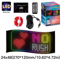 Nouveau démon yeux voiture Led Logo App Led matrice Pixel panneau veilleuse bricolage Programmable Flexible Led affichage pour voiture camion