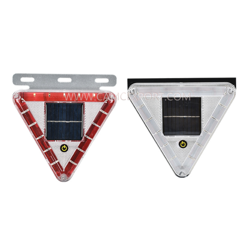 High Quality LED Solar Triangle Strobe Light Truck Work Warning Light Truck Side/tail Light