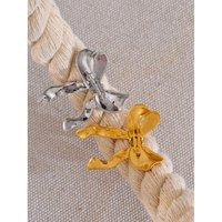 JINYOU 4223 2025 acier inoxydable métal noeud noeud broches 18K PVD plaqué pour femmes imperméable vêtements accessoires cadeau de noël