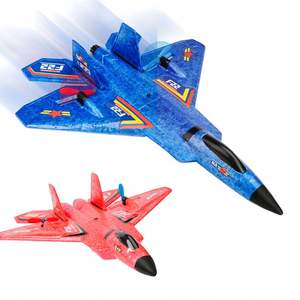 Avion planeur à aile fixe <span class=keywords><strong>amphibie</strong></span> F22 Stunt en mousse, avion de chasse, hélicoptère télécommandé, avion ultraléger, modèle d'avion RC, jouets - Product Image 1