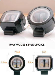 सुपर ब्राइट नई मोटरसाइकिल 3 इंच का डुअल रंग है, जो एपर्पल ड्रिल कार के साथ काम करता है लाइट एंजेल - Product Image 2