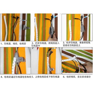 Cable Management Tubing 16mm Diameter Flexible PVC Wire Protection Round Shape For Earphone Electric Wire Organization - Product Image 3