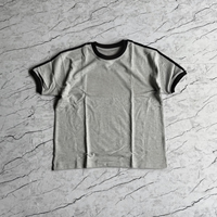 T-shirts en coton vierges lavés style vintage, entièrement personnalisables, impression DTG de logo sur mesure pour marque, qualité usine supérieure
