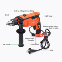 HARDEN TOOLS - Herramienta Eléctrica de Calidad Confiable para la Construcción, Taladro Recargable, Taladro de Impacto