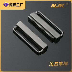 High <b>End</b> Metal <b>Bar</b> Buckle Silver Black Alloy Durable Garment Accessory For Clothing Coats Bag Decorative Buckles DIY - Product Image 5