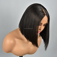 Perruque en cheveux humains Jazz Hair 13x4 sans colle, bonnet 3D en forme de dôme, bob, cheveux vierges bruts, dentelle HD sans colle, prête à porter
