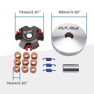 GOOFIT Motorcycle Variator Set Complete Assy Replacement for GY6 50CC QMB139 MOTORS - Product Image 2