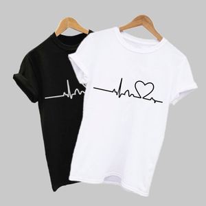 Nouveaux T-shirts décontractés pour femmes K779, imprimés Harajuku Love, hauts d'été à manches courtes pour femmes - Product Image 3