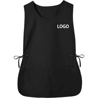 Tablier personnalisé imperméable unisexe, double face élastique, avec poche, pour barbier et coiffeur