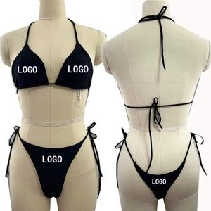 Bikini de una Pieza con Tela Mejorada OEM para Mujer, Secado Rápido, Tanga Brasileña, Micro Bikini, Traje de Baño Clásico - Product Image 3