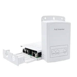 3 cổng ngoài trời không thấm nước tiêu chuẩn 100 M PoE Extender 1 trong 2 ra mở rộng 100 mét cho nhà máy