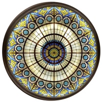 Vidrio Sólido Teñido Personalizado para Dormitorio, Salón, Sala de Estar, Hotel, Decoración de Paredes y Techos, Triple Acristalamiento, Estilo Europeo