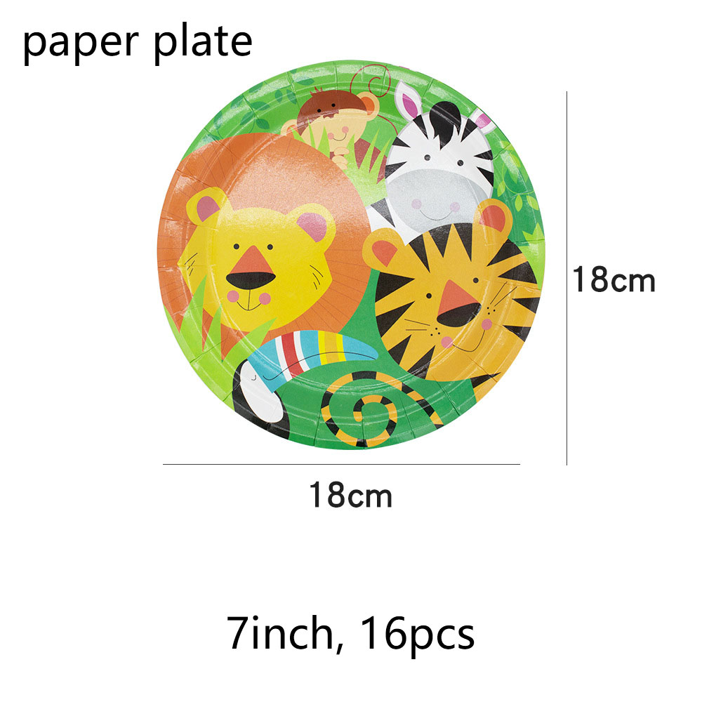 Assiette en carton 7 pouces, 16 pièces