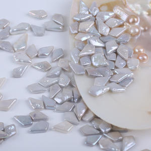 Perlas Barrocas de Agua Dulce de 9-11 mm, Forma de Punta de Lápiz, Partículas con Luz de Espejo, Blancas, de Forma Irregular, Venta al por Mayor del Fabricante - Product Image 5