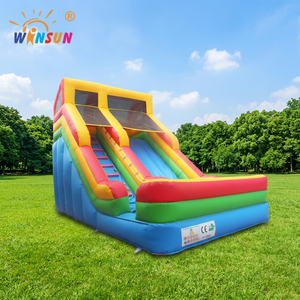 Toboggan gonflable commercial WINSUN USA pour adultes et enfants, thème aire de jeux, toboggan gonflable attrayant en PVC, toboggan sec gonflable - Product Image 1