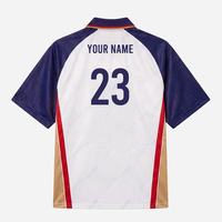 Maillot de football polo rétro personnalisé pour homme, à manches courtes, séchage rapide et respirant, T-shirt polo de football rétro streetwear.