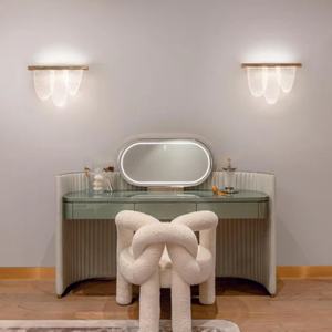 Sillón de Diseño Contemporáneo con Estructura de Hierro y Tapicería de Tela Teddy con Nudos, para Hogar, Oficina y Apartamento - Product Image 6