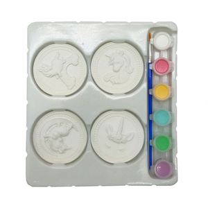 Set di Pittura Fai-<span class=keywords><strong>da</strong></span>-Te Elsas per Figurine di Unicorni, Giocattoli Creativi in Ceramica e Gesso - Product Image 5